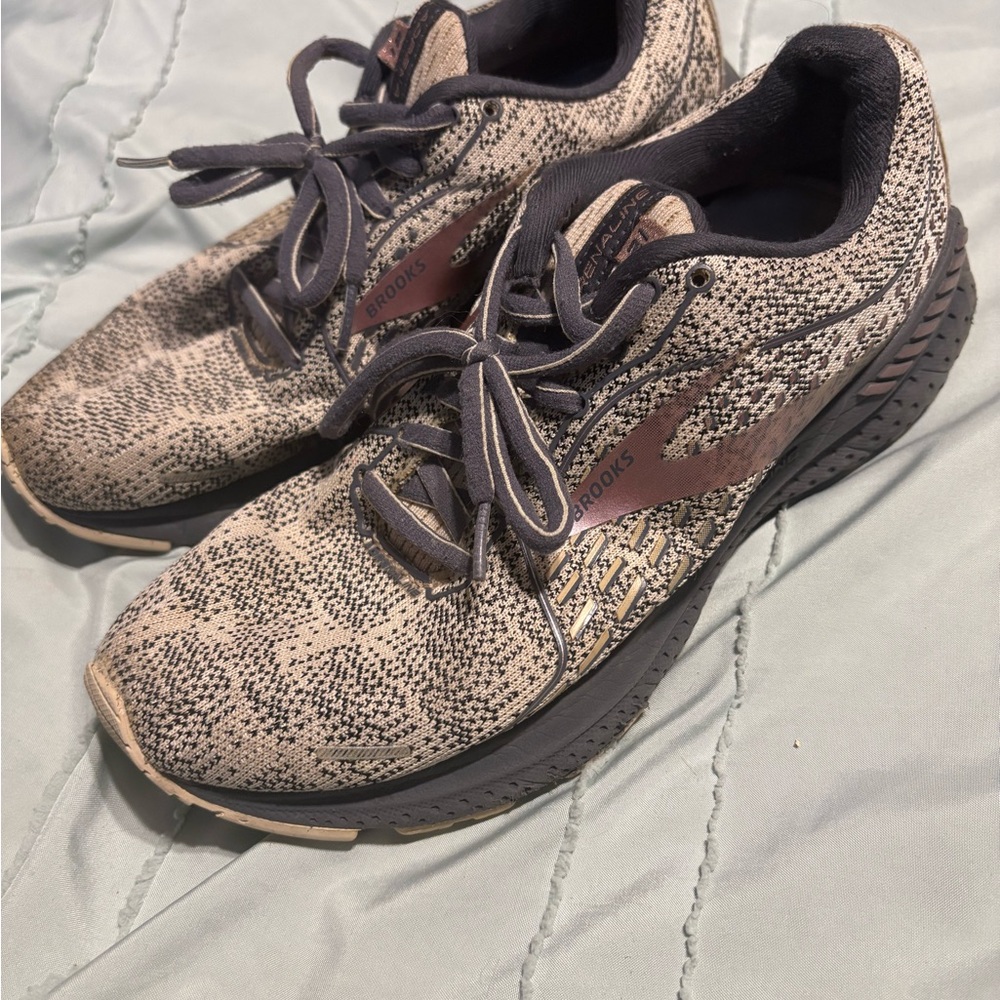 Brooks Running Shoes - Gray, Purple and Tan